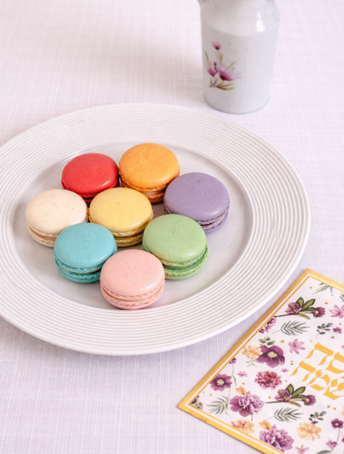 עוגיות מקרונים כשל״פ (9 יח׳) – אספקה החל מ27/3